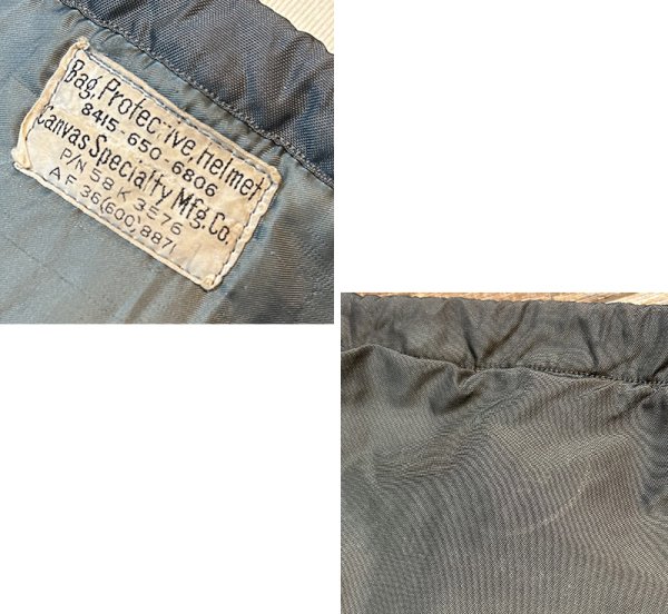 画像2: 60's【ビンテージ】【米軍実物】【USAF】【2nd model】初期型【ヘルメットバッグ】  (2)