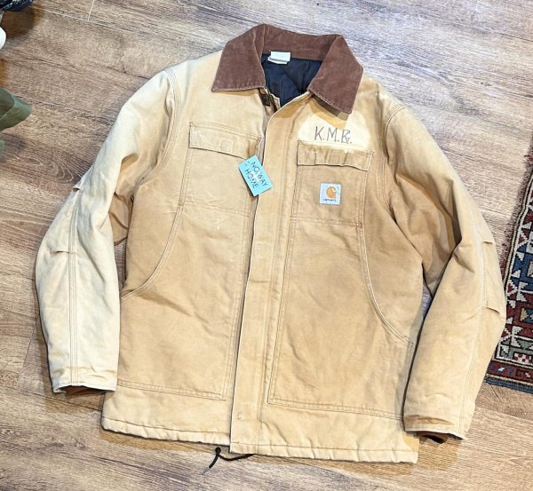 画像1: ビンテージ【carhartt】【カーハート】【ブラウン】トラディショナルコート【キルティング裏地付き】【ダック地】【ワークジャケット】【Ｌ程度】  (1)