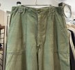 画像5: 70's【米軍実物】【ビンテージ】【ベイカーパンツ】UFOボタン Wステッチ OG107【ユーティリティパンツ】【32×33】  (5)