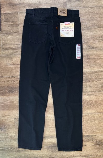 画像5: 90's【デッドストック】【LEVI'S】【リーバイス】５５０【リラックスフィット】後染め 黒 ブラックデニム【デニムパンツ】【36×34】  (5)