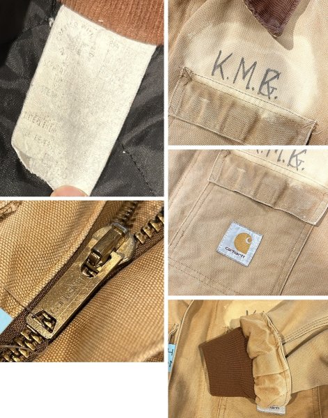 画像2: ビンテージ【carhartt】【カーハート】【ブラウン】トラディショナルコート【キルティング裏地付き】【ダック地】【ワークジャケット】【Ｌ程度】  (2)