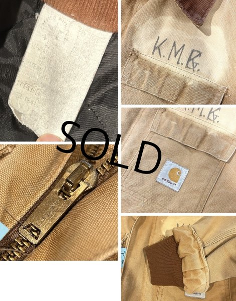 画像2: ビンテージ【carhartt】【カーハート】【ブラウン】トラディショナルコート【キルティング裏地付き】【ダック地】【ワークジャケット】【Ｌ程度】  (2)