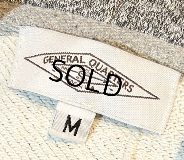 画像2:  【USA製】【GENERAL QUARTERS 】ジェネラル・クォーターズ【杢グレー】２トーン【パーカー】オートミールグレー【サイズM】  (2)