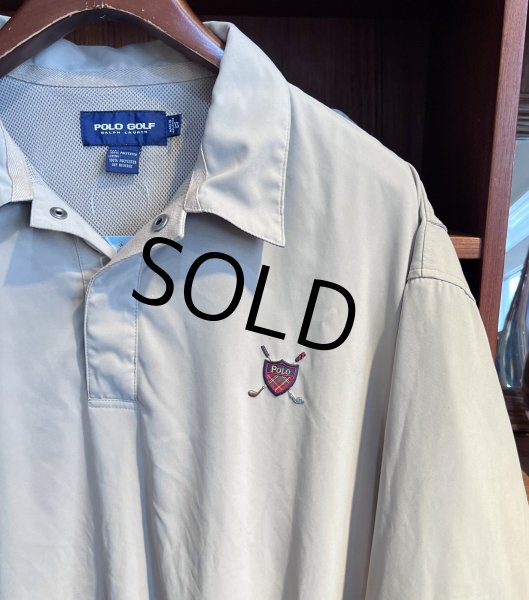 画像3: ビンテージ【POLO GOLF】【ポロゴルフ】【ラルフローレン】【POLO RALPH LAUREN】クリーム色 プルオーバーブルゾン【サイズM】  (3)