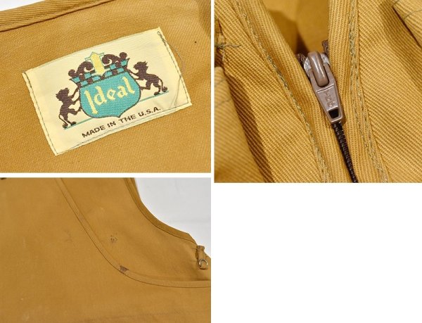 画像2: USA製【ビンテージ】【Ideal】アイディール【ライトブラウン】【ハンティングべスト】サイズXL程度  (2)