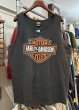 画像1: 90's~【USA製】【ビンテージ】【HARLEY DAVIDSON】【ハーレーダビッドソン】APPALACHIAN 【黒】【プリント】ノースリーブ【Tシャツ】タンクトップ【サイズＸＬ】  (1)