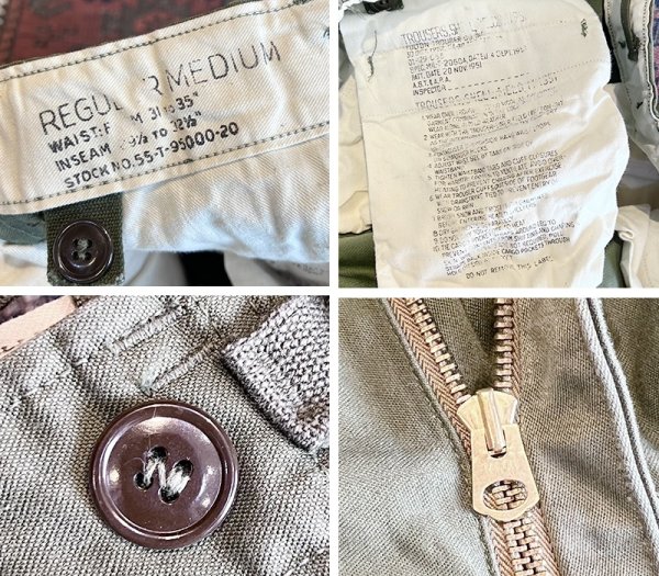 画像3: 程度良好!! 50's【u.s.army】ビンテージ【米軍実物】【M-51】【フィールドパンツ】フィールドトラウザーズ【カーゴパンツ】【M-R】  (3)