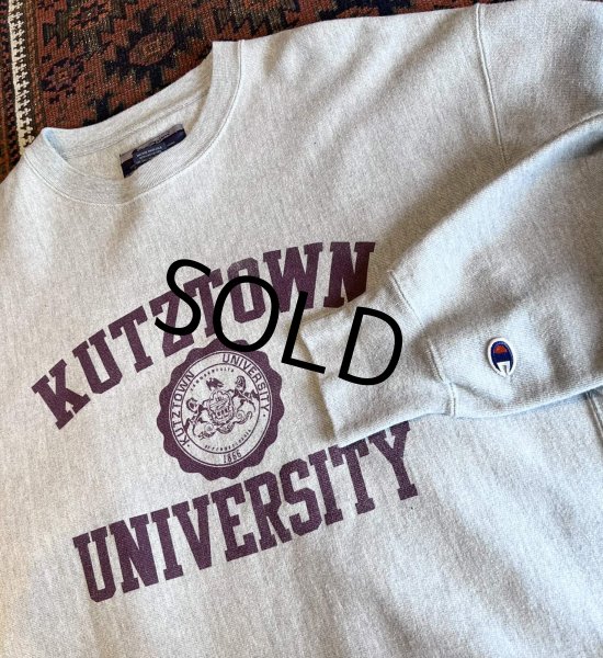 画像3: 【ビンテージ】【Champion】【チャンピオン】【KUTZ TOWN UNIVERSITY】クッツタウン大学【グレー】カレッジ【スウェット】【サイズL】  (3)
