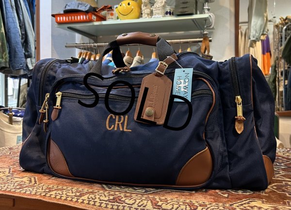 画像1: ほぼ未使用【ビンテージ】【L.L.Bean】エルエルビーン【紺】CRL【ボストンバッグ】ショルダーベルト付き  (1)