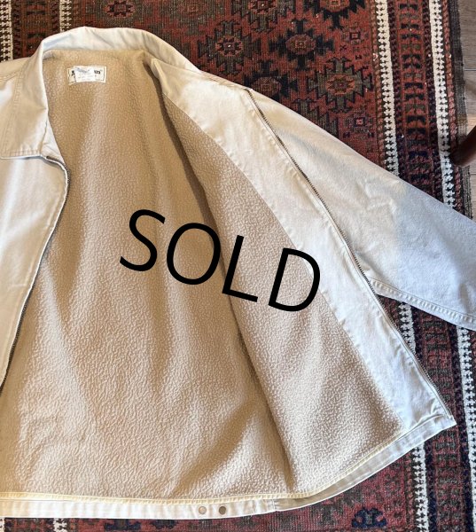 画像4: 80's【USA製】【ビンテージ】【L.L.Bean】LLビーン【ベージュ】【裏ボア】ジップアップジャケット【ジップアップブルゾン】【サイズＬ】  (4)