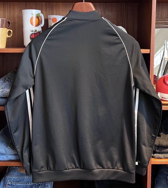 画像3: 【ビンテージ】【アディダス】adidas【黒×白ライン】ジャージ【トラックジャケット】【トラックジャージ】【サイズL程度】  (3)
