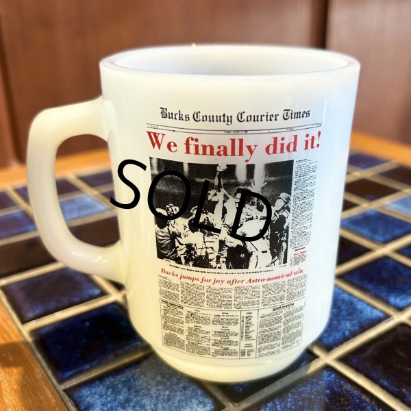 画像3: 【Fire King】【ファイヤーキング】ビンテージ【Anchor Hocking】アンカーホッキング【MLB】Philies world champ フィラデルフィアフィーリーズ【プリントマグカップ】  (3)