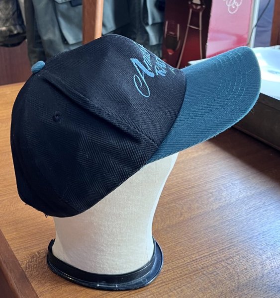 画像4: 90's~【USA製】【ビンテージ】【AMERICA'S Legends】【黒×ターコイズ】BBキャップ【ベースボールキャップ】  (4)