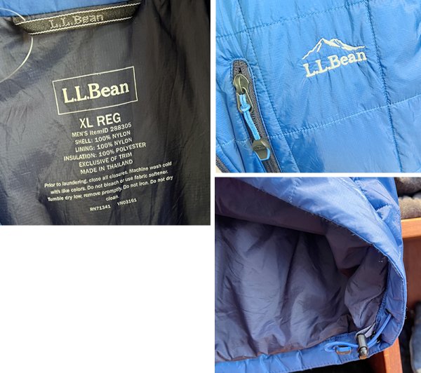 画像2: 【ビンテージ】【L.L.bean】【L.L.ビーン】青【左胸刺繍ロゴ】プリマロフト【ベスト】【サイズXL】  (2)