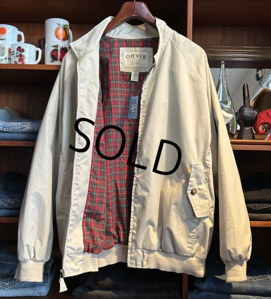画像5: ほぼ未使用!! ORVIS【オービス】【オフホワイト】裏地赤チェック【ブルゾン】 ジップアップジャケット【サイズXL】  (5)
