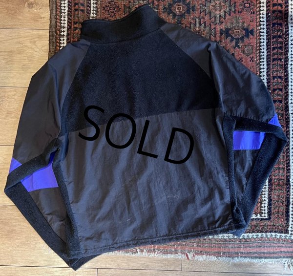 画像4: 勝田台【USA製】【ビンテージ】【cannondale】キャノンデール【黒】【フリース×ナイロン】プルオーバー ジャケット【サイズM程度】  (4)