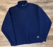 画像1: 90's【USA製】【ビンテージ】【RUSSELL】ラッセル【紺】【Bucks】首元刺繍【タートルネックスウェット】【サイズＬ】  (1)