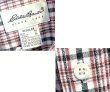 画像2: 90’ｓ〜【ビンテージ】【エディーバウアー】【白ｘ赤ｘ黒】チェック柄【コットンボタンダウンシャツ】【サイズM】  (2)