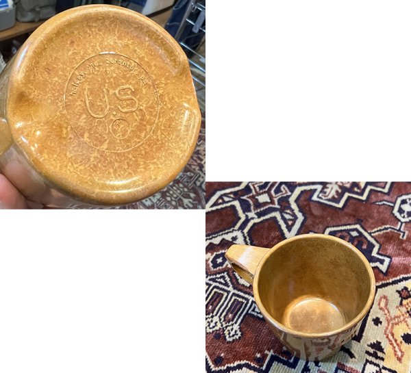 画像2: 50's~【U.S.ARMY】【米軍実物】【ベイクラフト】【スタッキングマグ】【マグカップ】コップ  (2)