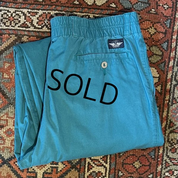 画像1: 【90's】【ビンテージ】【DOCKERS】ドッカーズ リーバイス【ターコイズブルー】【２タックコットンパンツ】【36ｘ32】  (1)