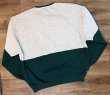 画像3: ほぼ未使用 90's~【USA製】【RUSSELL】ラッセル 【ビンテージ】【グレー×緑】切替【無地】【前V】スウェット【サイズXXL】  (3)