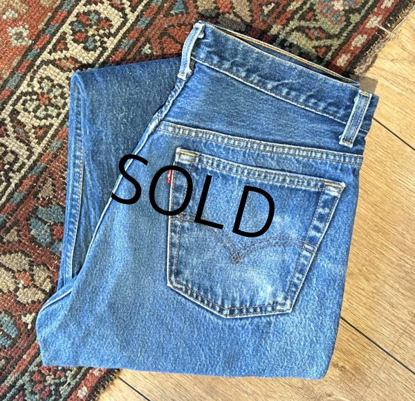 画像1: 90's【ビンテージ】【USA製】【LEVI'S】【リーバイス】【501】【デニムパンツ】【33×33】  (1)