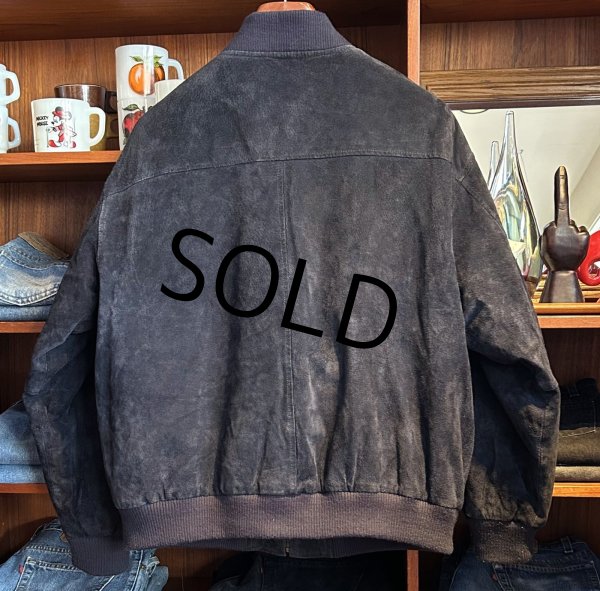 画像3: ビンテージ【ARIZONA】アリゾナ【紺】【スエードブルゾン】【サイズXL】  (3)