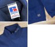 画像2: 90's【USA製】【ビンテージ】【RUSSELL】ラッセル【紺】【Bucks】首元刺繍【タートルネックスウェット】【サイズＬ】  (2)