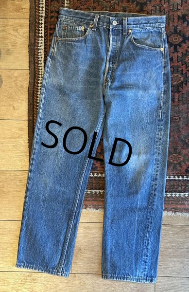 画像2: 90's【ビンテージ】【USA製】【LEVI'S】【リーバイス】【501】【デニムパンツ】【33×33】  (2)