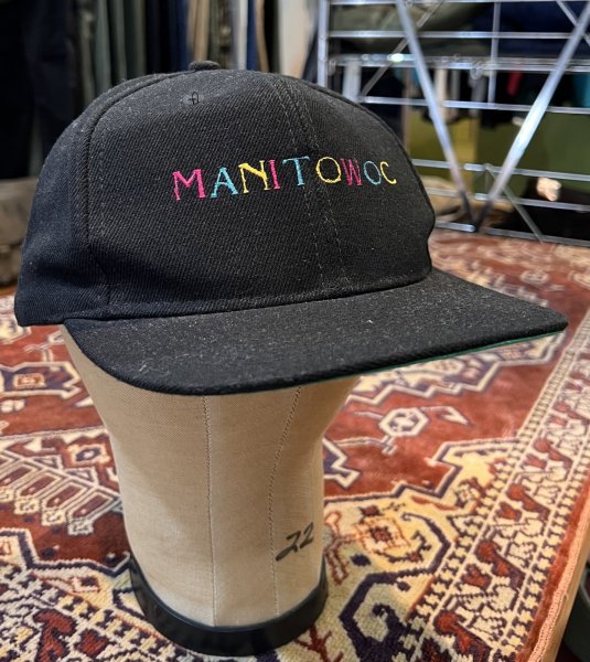 画像3: 【ビンテージ】【OTTO】【MANITOWOC】マニトワック OTTOキャップ【黒×ツバ裏緑】ベースボールキャップ【BBキャップ】サイズフリー  (3)