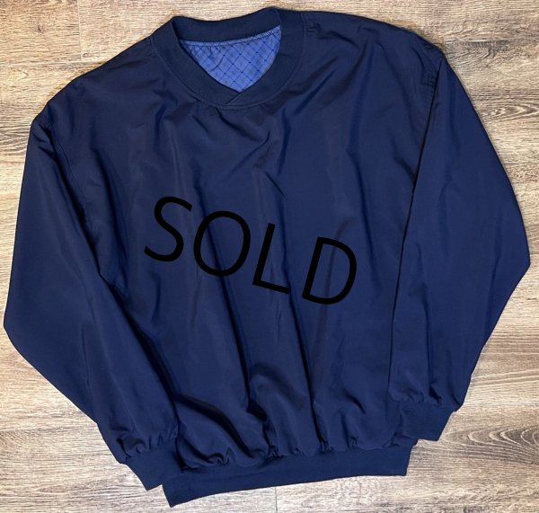 画像1: 【USA製】【ビンテージ】【Roche】【紺】【リバーシブル】【Vネック】【プルオーバー】【サイズL】  (1)