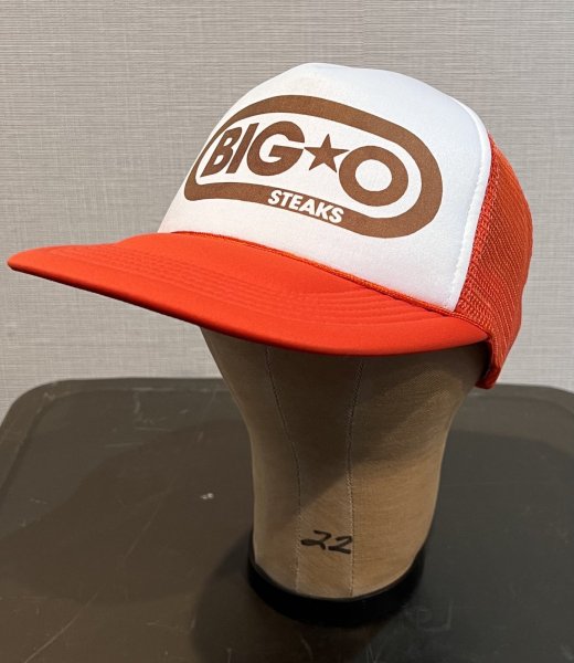 画像3: 【ビンテージ】【BIG OSTEAKS】【オレンジ×白】【メッシュキャップ】【トラッカーキャップ】【キャップ】サイズフリー  (3)