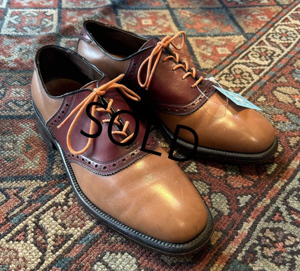 画像1: 【アレンエドモンズ】【Allen Edmonds】【ＰＯＬＯ】ライトブラウンｘキャメル切替【コンビシューズ】【8D】【26cm程度】  (1)