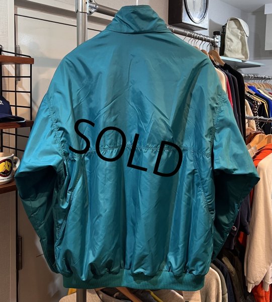 画像3: 程度良好 00's USA製【パタゴニア】patagonia ナイロン【シェルドシンチラジャケット 】【エメラルド×青】【裏フリースブルゾン】【サイズXXL】  (3)