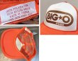 画像2: 【ビンテージ】【BIG OSTEAKS】【オレンジ×白】【メッシュキャップ】【トラッカーキャップ】【キャップ】サイズフリー  (2)