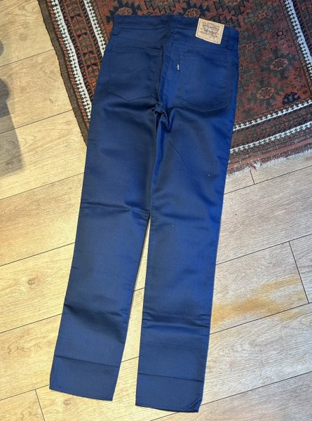 画像4: デッドストック【USA製】【LEVI'S】【リーバイス719】【紺】【ポリコットンパンツ】【719】【３０Ｘ３４】  (4)