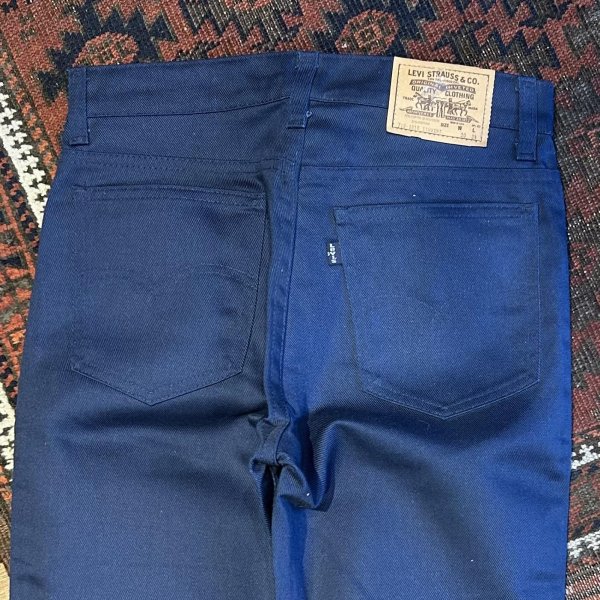 画像5: デッドストック【USA製】【LEVI'S】【リーバイス719】【紺】【ポリコットンパンツ】【719】【３０Ｘ３４】  (5)