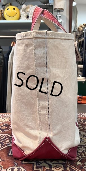 画像5: 70's【ビンテージ】L.L.bean【L.L.ビーン】【白×赤】【筆記体】サイドタグ【キャンバス】【トートバッグ】ビーントート  (5)