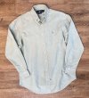 画像1: 90’s【ビンテージ】【RALPH LAUREN】【ラルフローレン】【薄緑】コットン【ボタンダウンシャツ】【サイズ15 1/2-33】  (1)