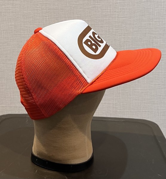 画像4: 【ビンテージ】【BIG OSTEAKS】【オレンジ×白】【メッシュキャップ】【トラッカーキャップ】【キャップ】サイズフリー  (4)