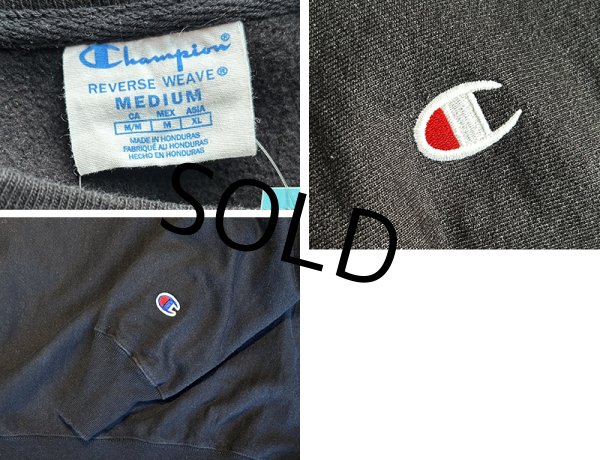 画像2: 【ビンテージ】【チャンピオン】【champion】【リバースウィーブ】黒無地【スウェット】【サイズM】  (2)