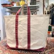 画像3: 70's【ビンテージ】L.L.bean【L.L.ビーン】【白×赤】【筆記体】サイドタグ【キャンバス】【トートバッグ】ビーントート  (3)
