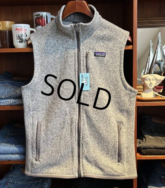 画像1:  ビンテージ【パタゴニア】【PATAGONIA】霜降りグレー【ベターセーターベスト】【ベスト】【サイズM】  (1)