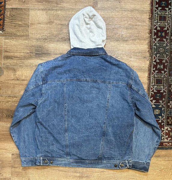 画像4: 【ビンテージ】【TODAY’S NEWS】フード付き【デニムジャケット】【サイズXXL】  (4)