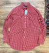 画像1: POLO RALPH LAUREN【ラルフローレン】YARMOUTH ヤーマス【赤×白】チェック【コットンボタンダウンシャツ】【15 1/2】  (1)