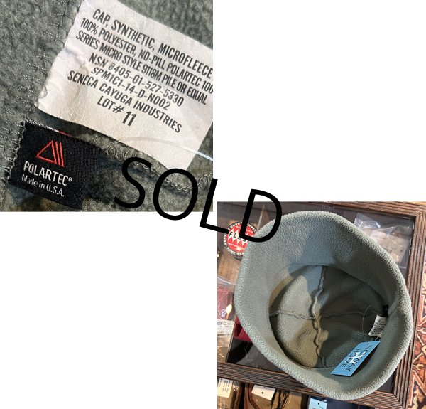 画像2: 【U.S.ARMY】フォリッジグリーン【ポーラテックフリースキャップ】【フリーサイズ】  (2)