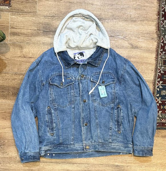画像1: 【ビンテージ】【TODAY’S NEWS】フード付き【デニムジャケット】【サイズXXL】  (1)