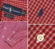 画像2: POLO RALPH LAUREN【ラルフローレン】YARMOUTH ヤーマス【赤×白】チェック【コットンボタンダウンシャツ】【15 1/2】  (2)