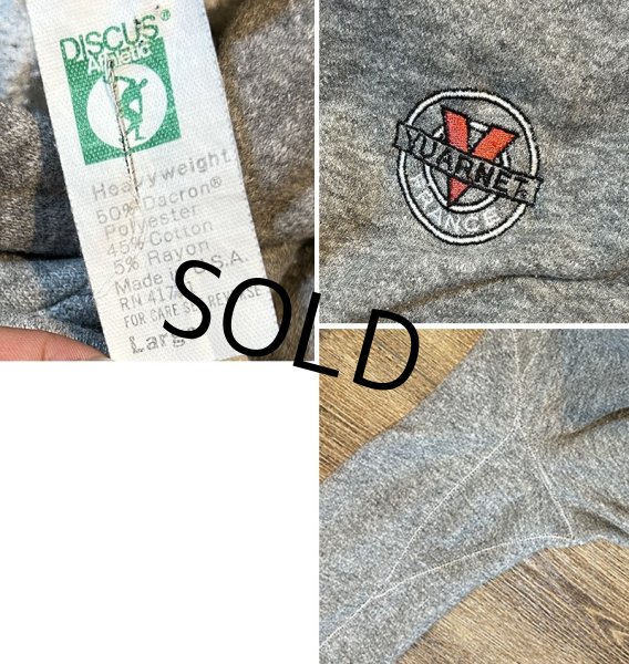 画像2: 〜90’ｓ USA製【ビンテージ】DISCUS ATHLETIC【ディスカスアスレチック】YURNET【グレー】【パーカー】【サイズＬ】  (2)