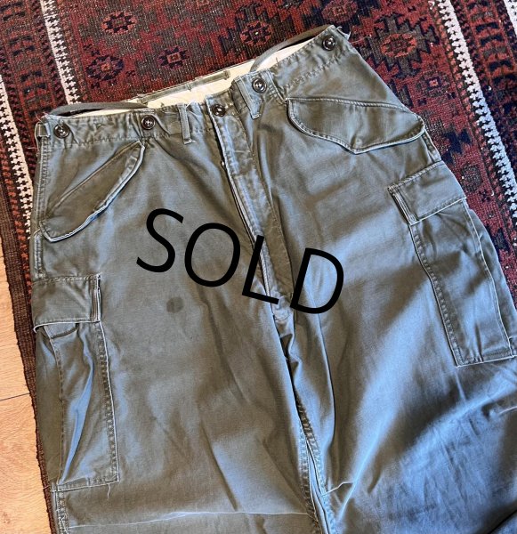 画像1: 50's【u.s.army】ビンテージ【米軍実物】【M-51】【フィールドパンツ】フィールドトラウザーズ【カーゴパンツ】【M-R】  (1)